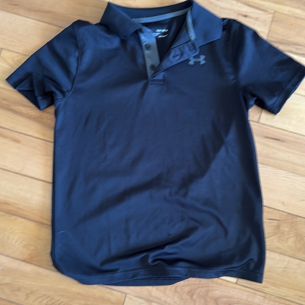 Youth black polo